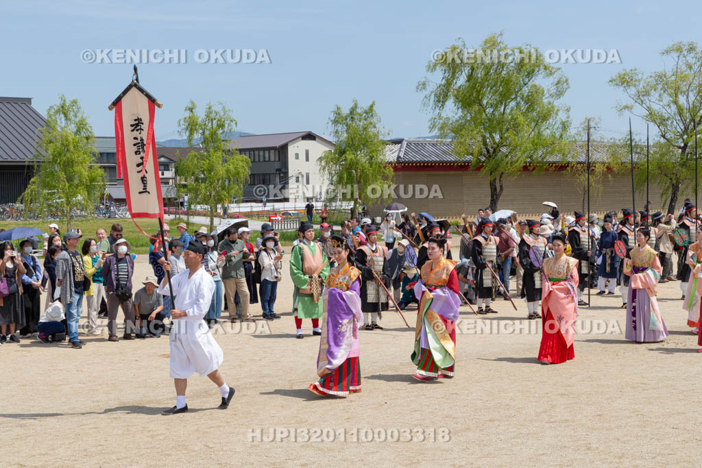 奈良県　平城宮跡　平城京天平祭・春　平城京天平行列　孝謙天皇
