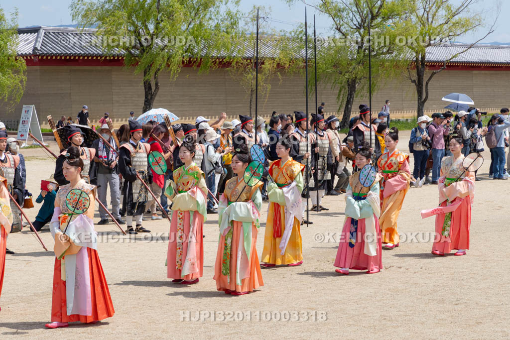 奈良県　平城宮跡　平城京天平祭・春　平城京天平行列　女官