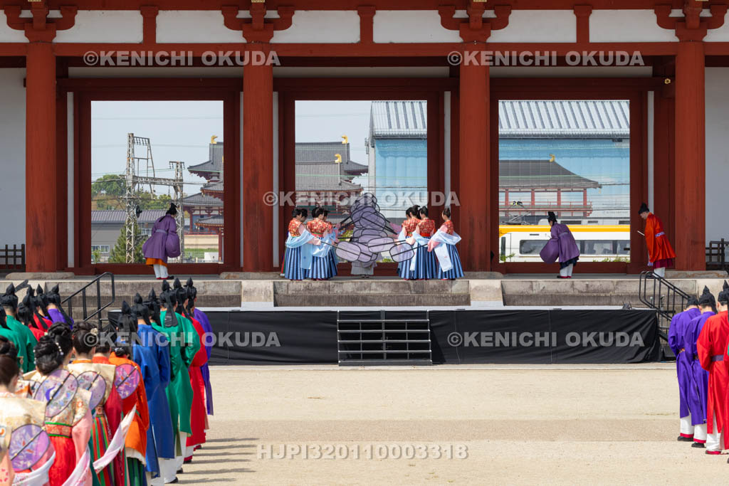 奈良県　平城宮跡　平城京天平祭・春　平城京天平行列　平城遷都之詔