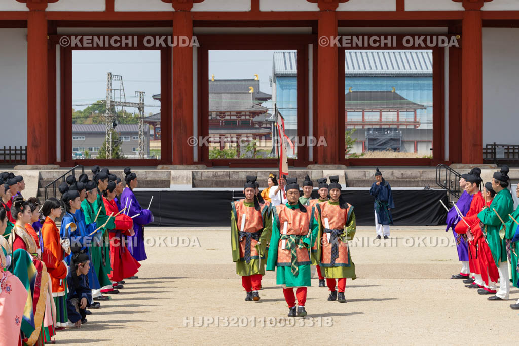 奈良県　平城宮跡　平城京天平祭・春　平城京天平行列　兵衛隊