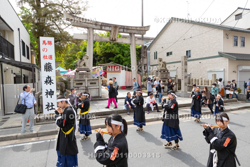 京都府　藤森神社　藤森祭　鼓笛隊