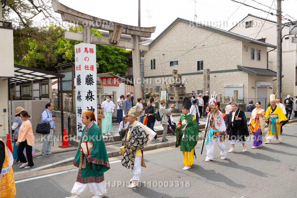 京都府　藤森神社　藤森祭　武者行列（七福神）