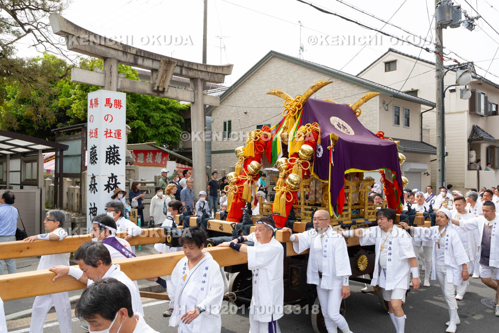 京都府　藤森神社　藤森祭　神幸祭（氏子地区渡御）