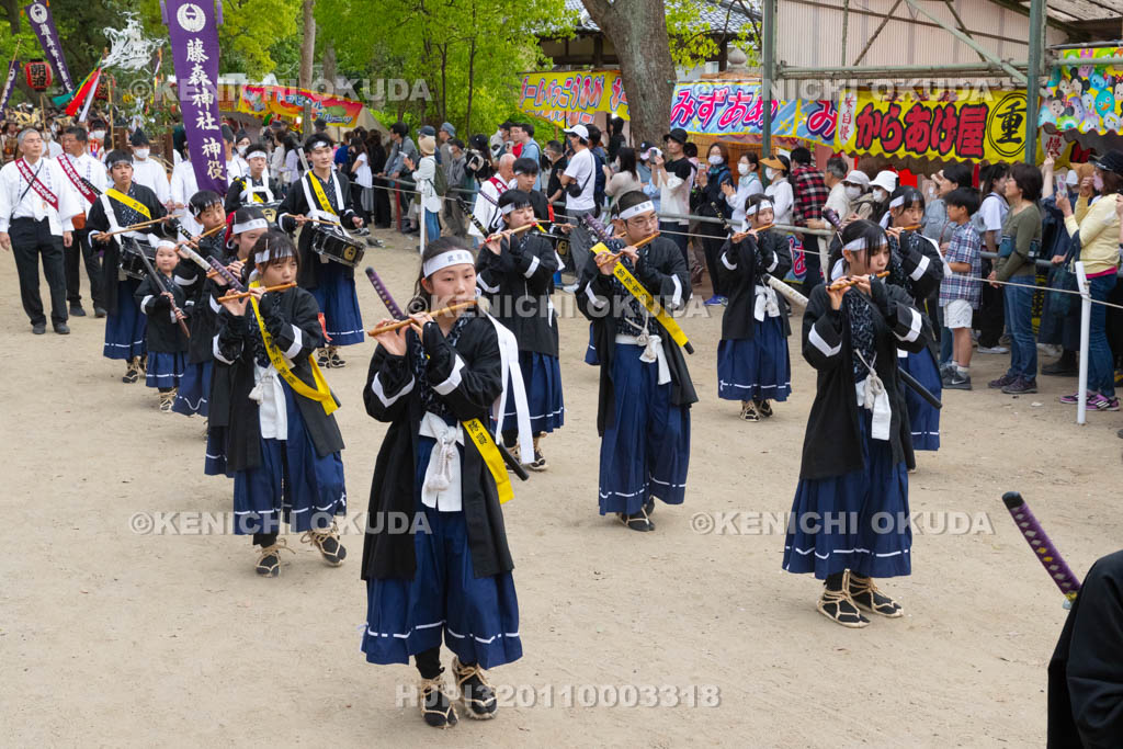 京都府　藤森神社　藤森祭　鼓笛隊宮入