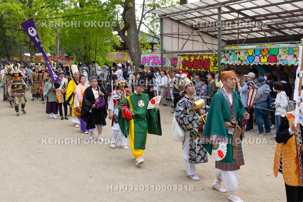 京都府　藤森神社　藤森祭　武者行列宮入（七福神）