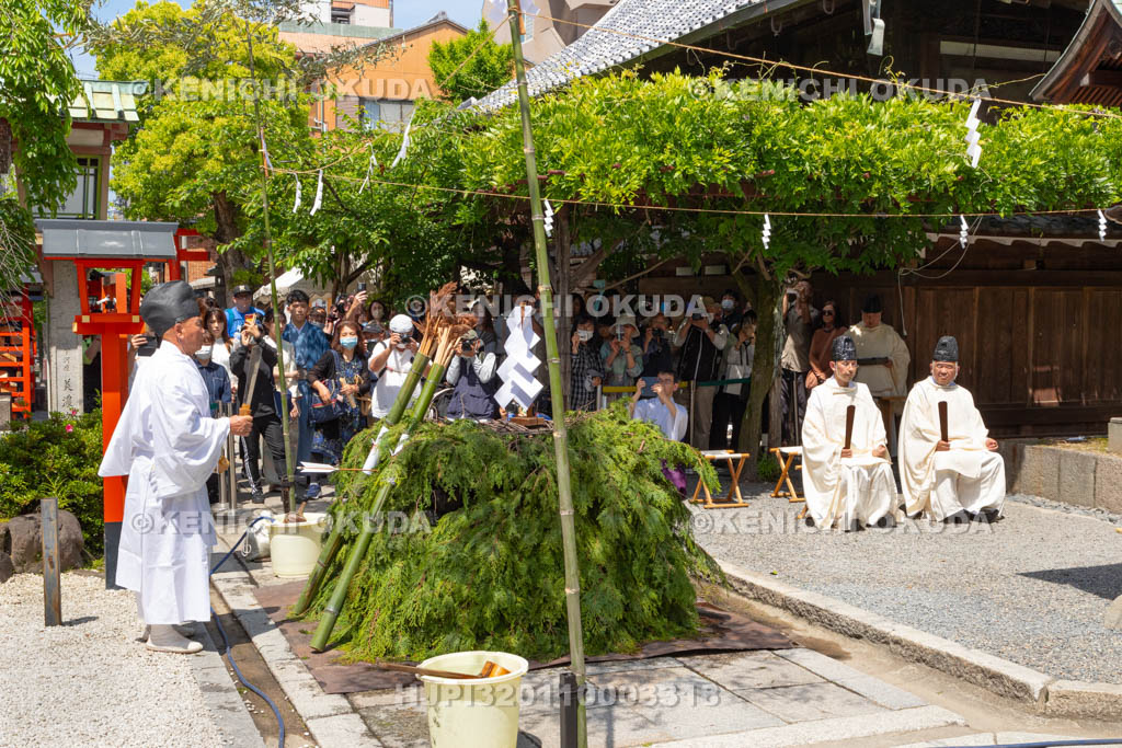 京都府　安井金比羅宮　春季金比羅大祭　火焚神事