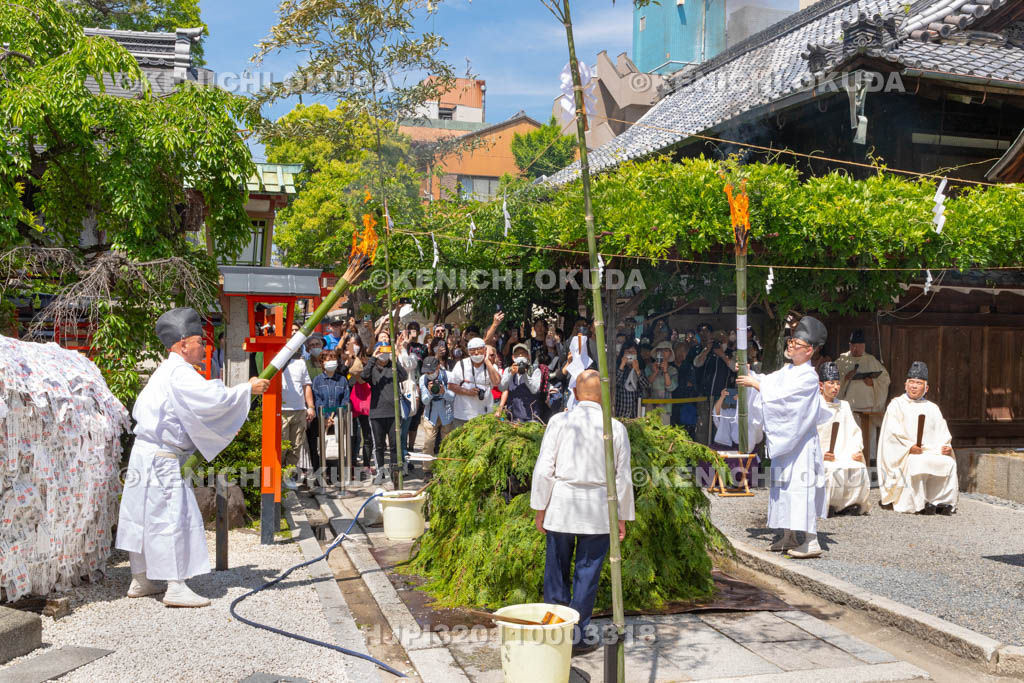 京都府　安井金比羅宮　春季金比羅大祭　火焚神事