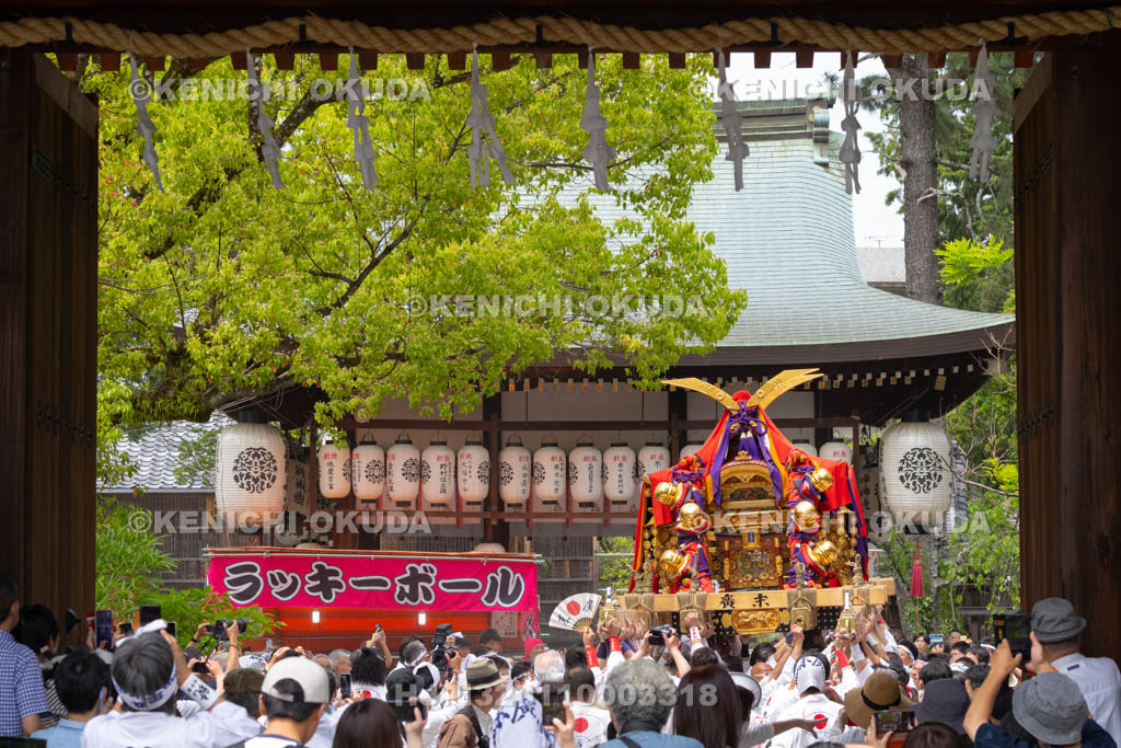 京都府　御霊（上御霊）神社　御霊祭　還幸祭（渡御の儀）　差上げ