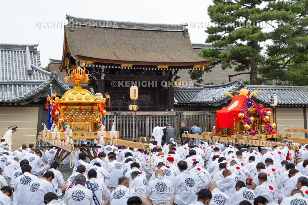 京都府　御霊（上御霊）神社　御霊祭　還幸祭（渡御の儀）　祝詞奏上