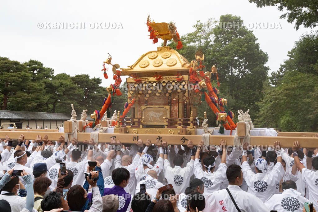 京都府　御霊（上御霊）神社　御霊祭　還幸祭（渡御の儀）　差上げ