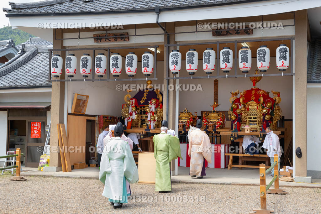 京都府　嵯峨祭　神幸祭（おいで）　御霊遷しの儀