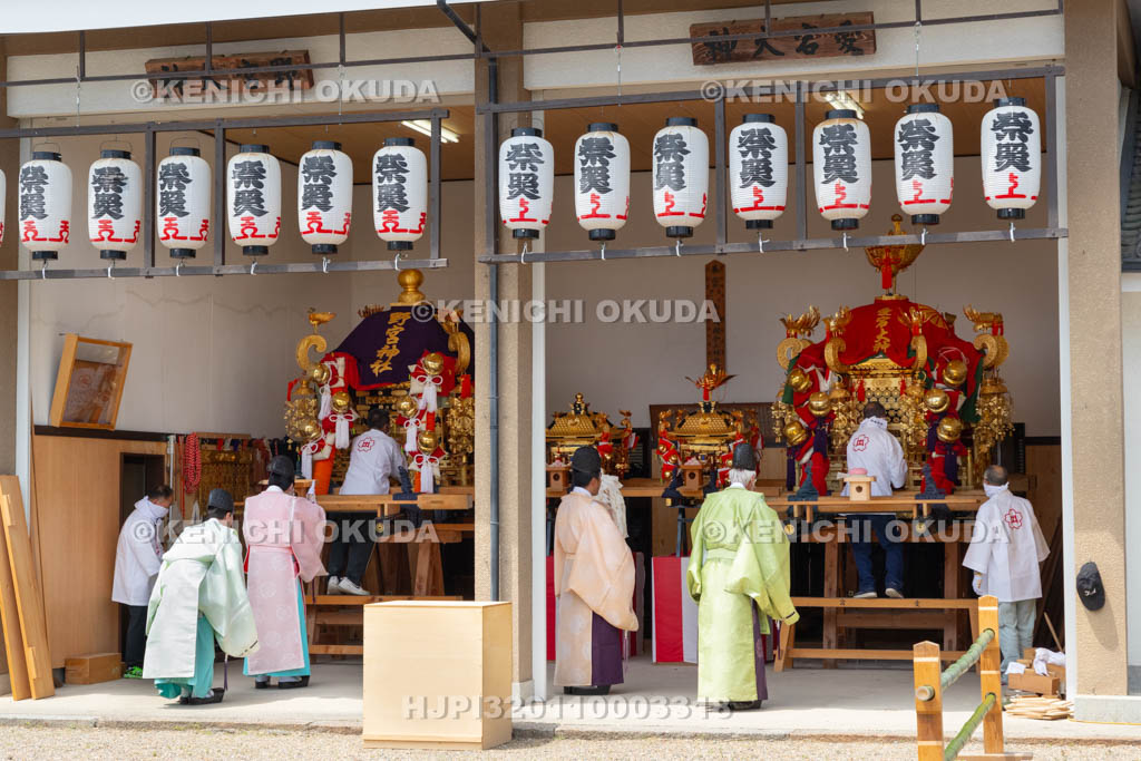 京都府　嵯峨祭　神幸祭（おいで）　御霊遷しの儀