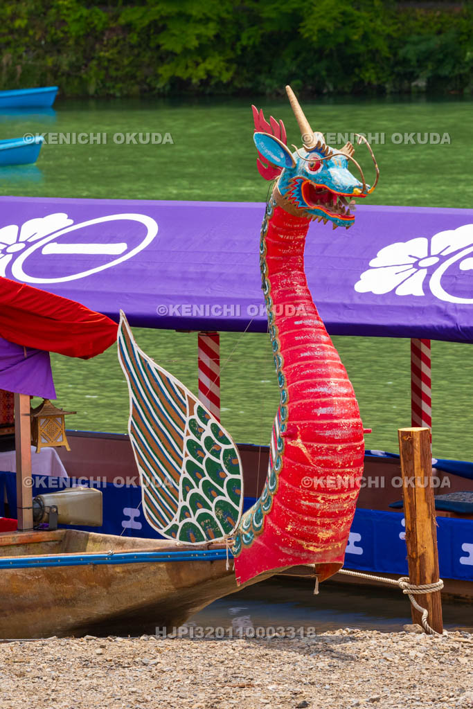 京都府　車折神社　三船祭　龍頭船