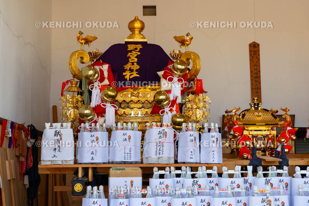 京都府　嵯峨祭　御旅所　神輿（野宮神社）