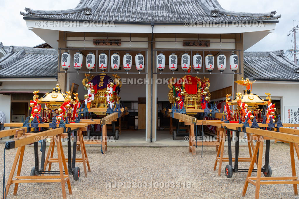 京都府　嵯峨祭還幸祭　御旅所の神輿