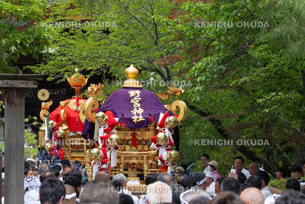 京都府　嵯峨祭還幸祭　神輿渡御