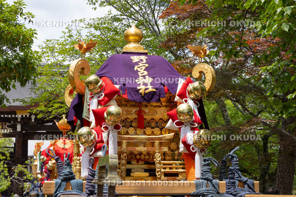 京都府　嵯峨祭還幸祭　神輿渡御
