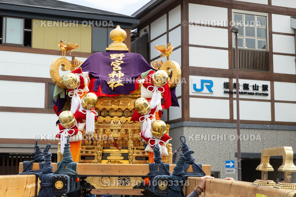 京都府　嵯峨祭還幸祭　神輿渡御