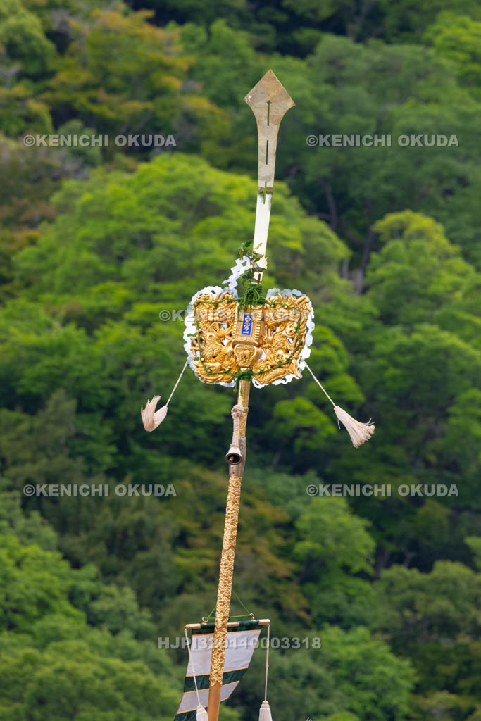 京都府　嵯峨祭還幸祭　剣鉾（龍鉾）