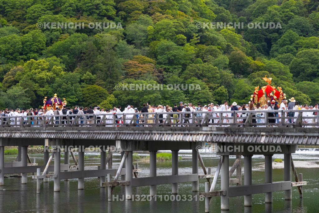 京都府　嵯峨祭還幸祭　神輿渡御