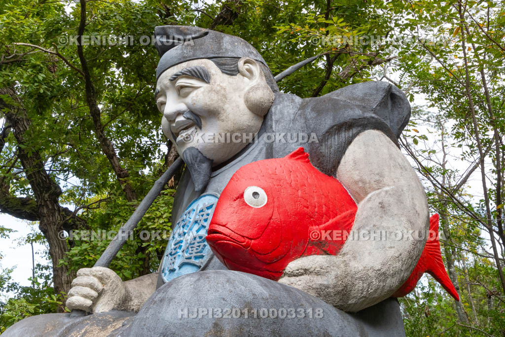 奈良県　御嶽山大和本宮　恵比寿像