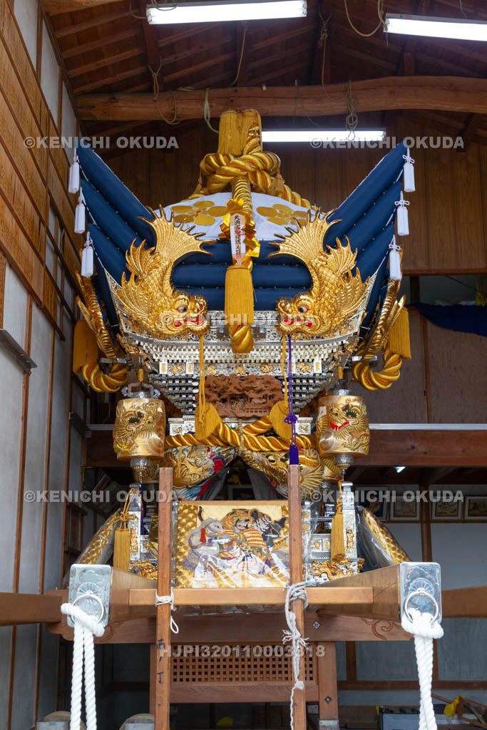 兵庫県　曽根天満宮　秋季例大祭（本宮）　西之町屋台格納庫
