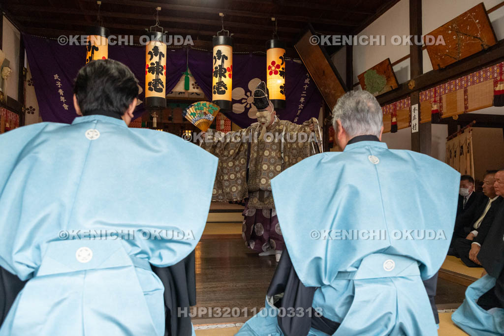兵庫県　曽根天満宮　秋季例大祭（本宮）　お面掛け神事