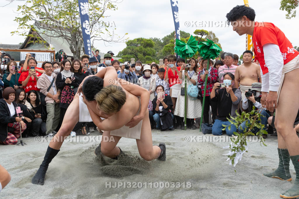 兵庫県　曽根天満宮　秋季例大祭（本宮）　奉納相撲神事