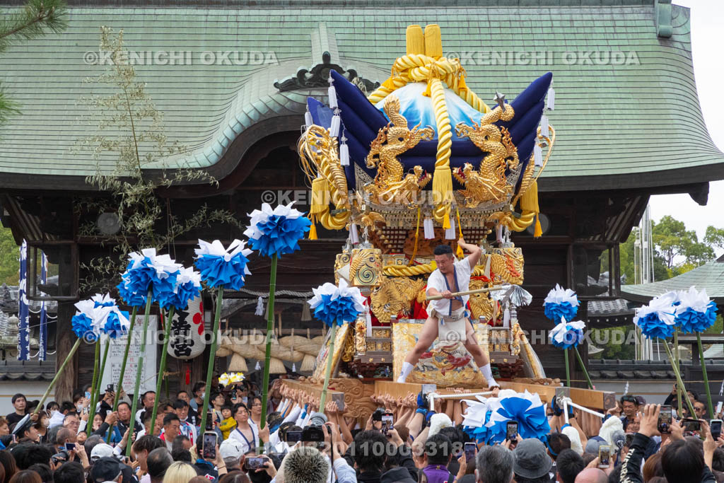 兵庫県　曽根天満宮　秋季例大祭（本宮）　布団屋台宮入（伊保南部）