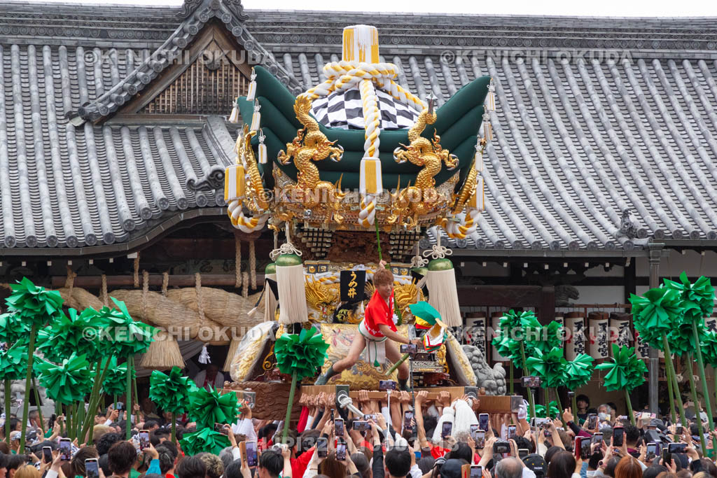 兵庫県　曽根天満宮　秋季例大祭（本宮）　布団屋台宮入（梅井）