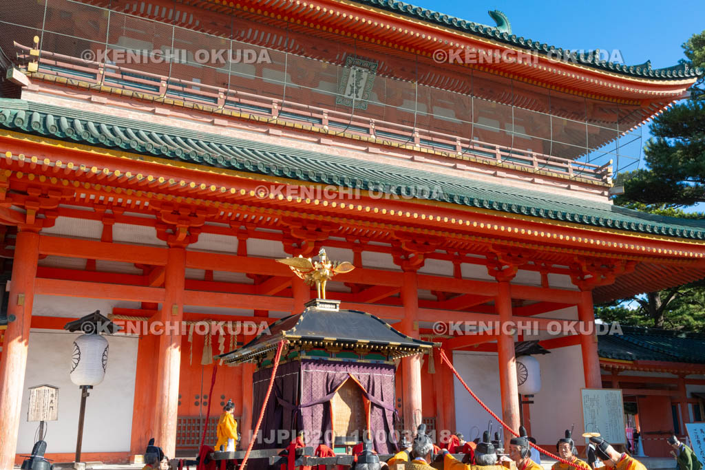 京都府　平安神宮　時代祭　神幸列本宮進発