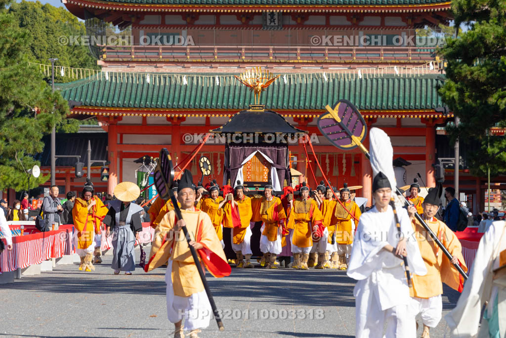 京都府　平安神宮　時代祭　神幸列本宮進発