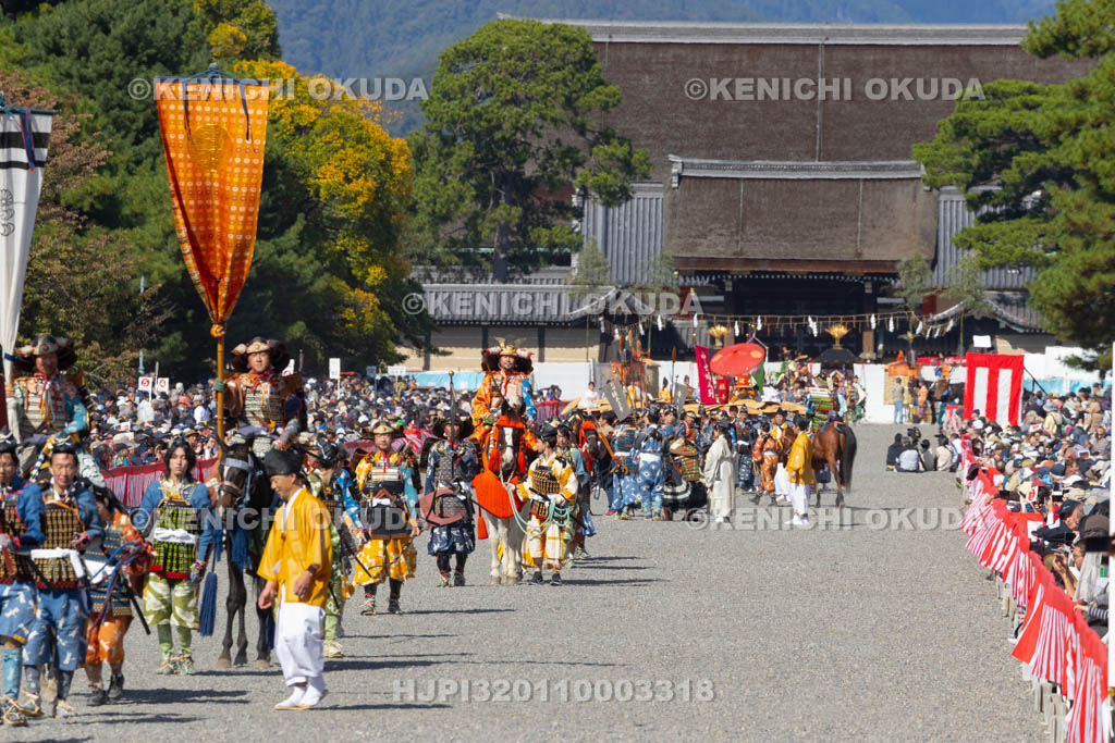 京都府　平安神宮　時代祭　神幸列行在所進発
