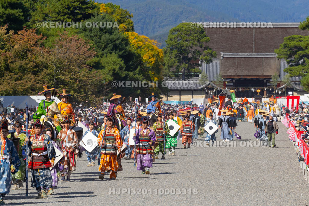 京都府　平安神宮　時代祭　神幸列行在所進発