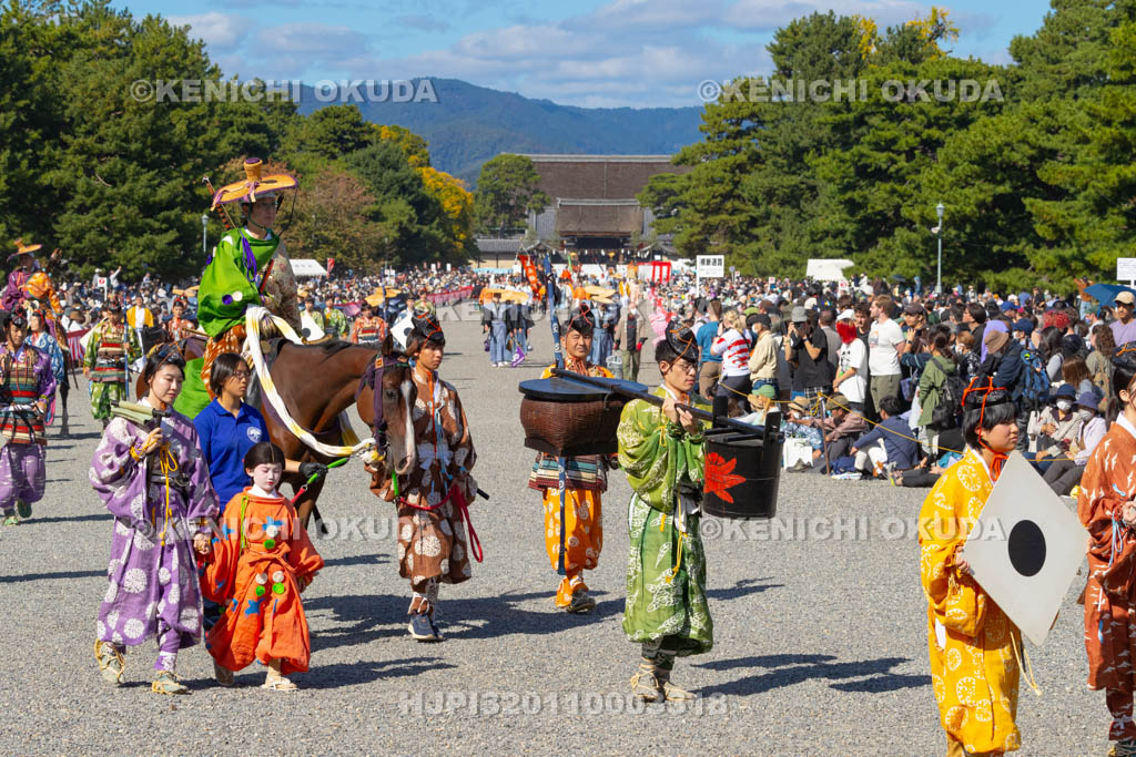 京都府　平安神宮　時代祭　神幸列行在所進発