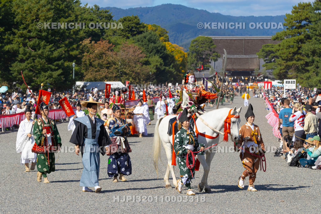 京都府　平安神宮　時代祭　神幸列行在所進発