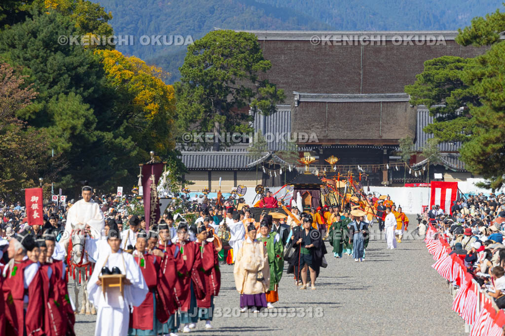 京都府　平安神宮　時代祭　神幸列行在所進発