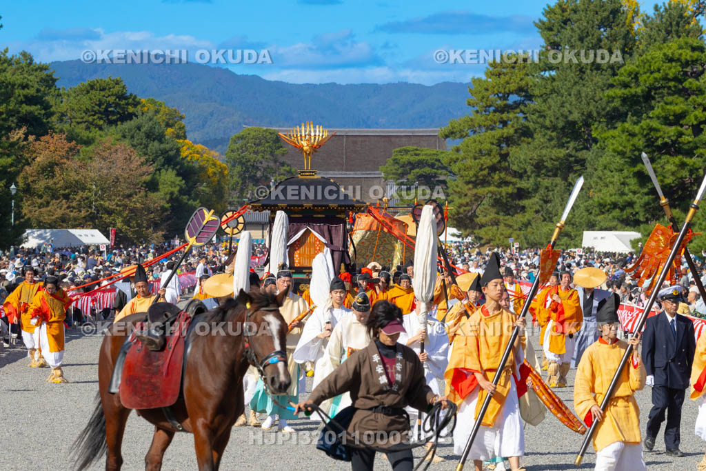 京都府　平安神宮　時代祭　神幸列行在所進発