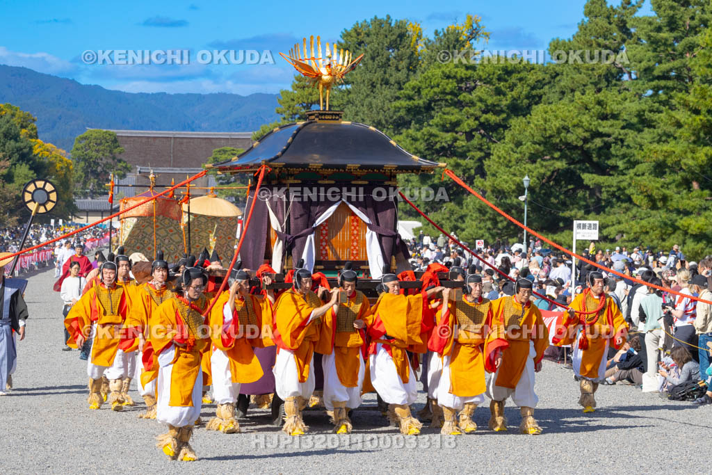 京都府　平安神宮　時代祭　神幸列行在所進発