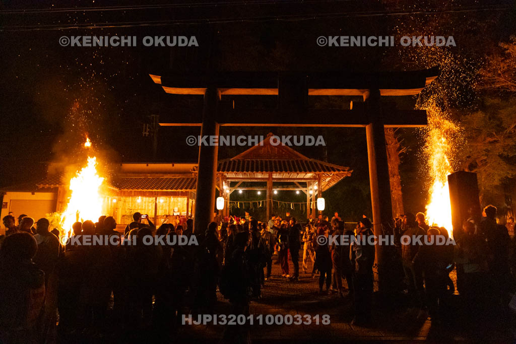 京都府　由岐神社　鞍馬の火祭