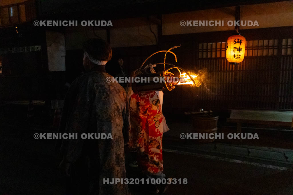 京都府　由岐神社　鞍馬の火祭
