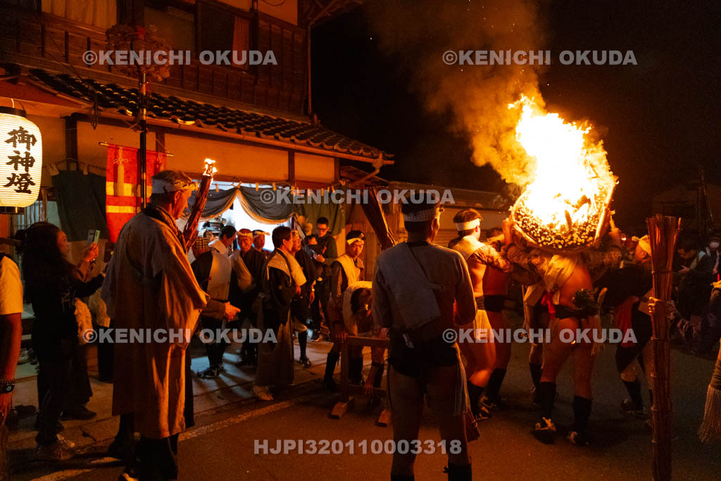 京都府　由岐神社　鞍馬の火祭