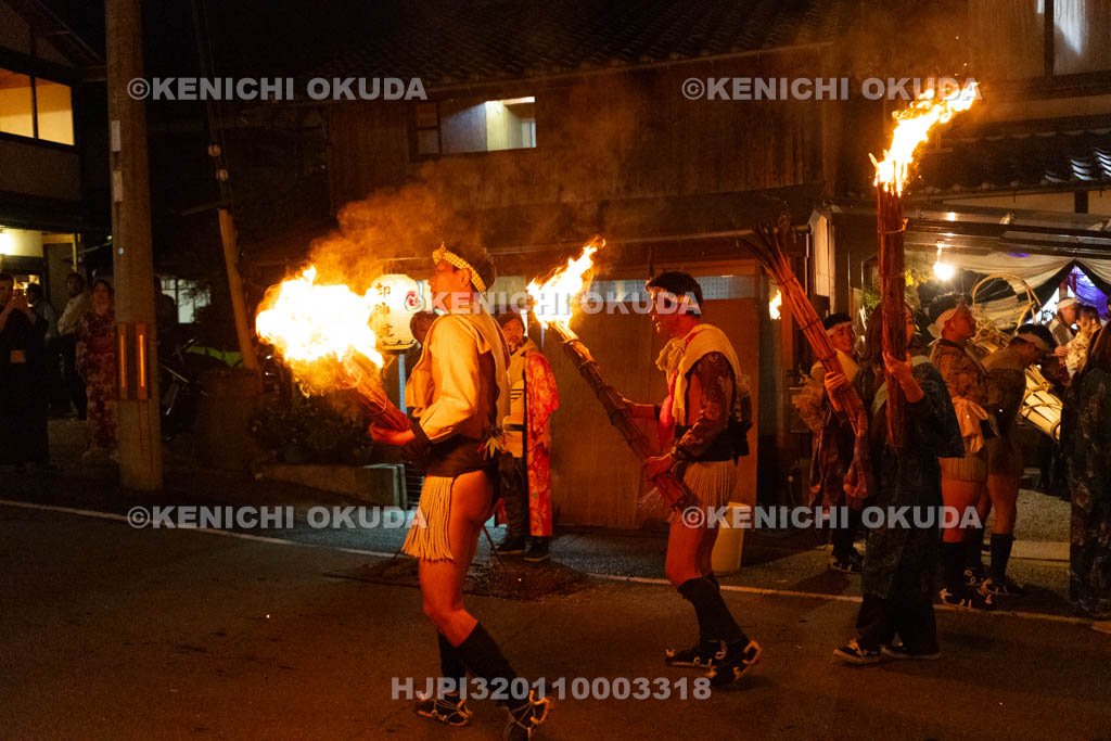 京都府　由岐神社　鞍馬の火祭