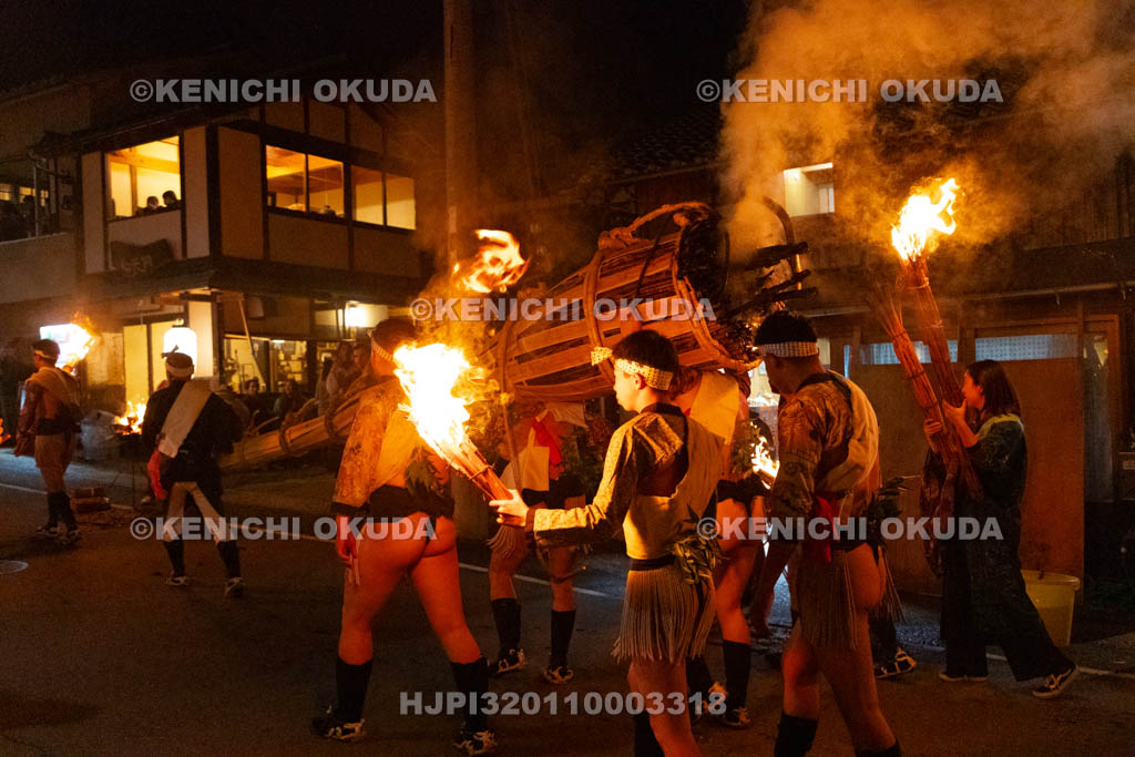 京都府　由岐神社　鞍馬の火祭