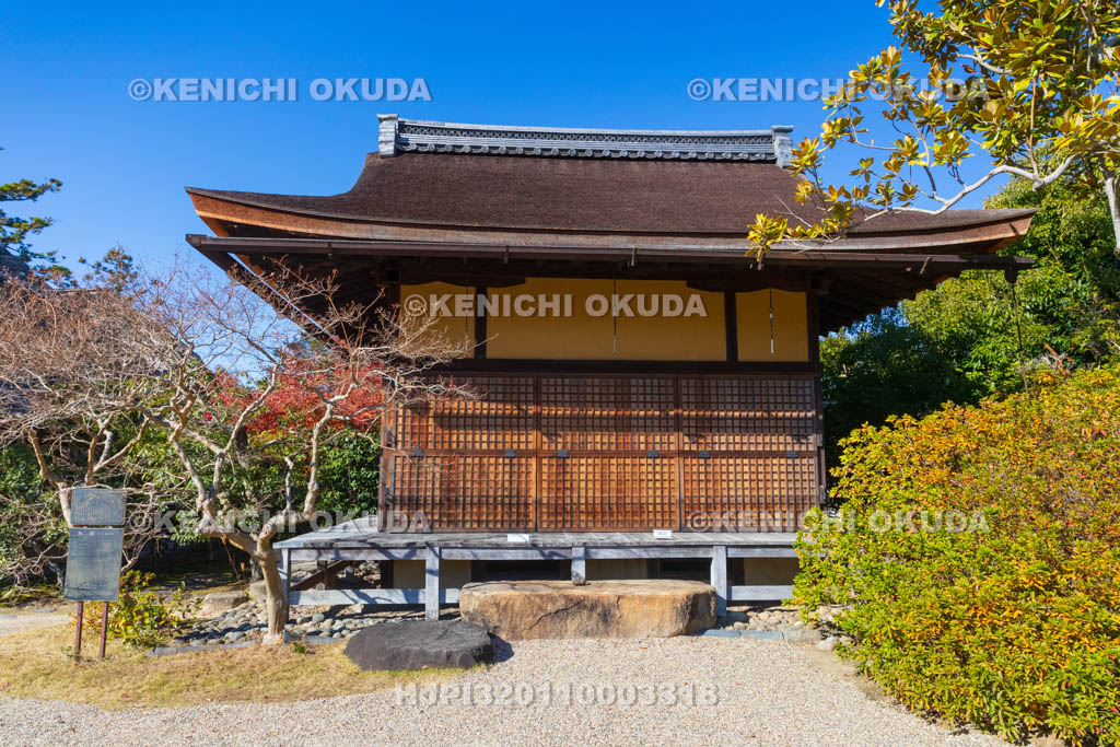 奈良県　紅葉の依水園　後園　柳生堂