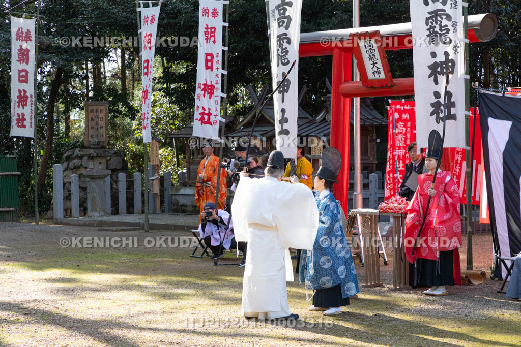 奈良県　大和神社　お弓始め祭