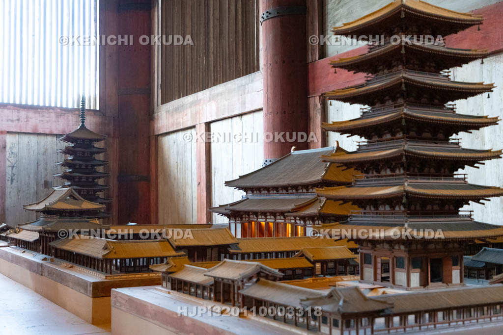 奈良県　東大寺　創建当初の伽藍模型