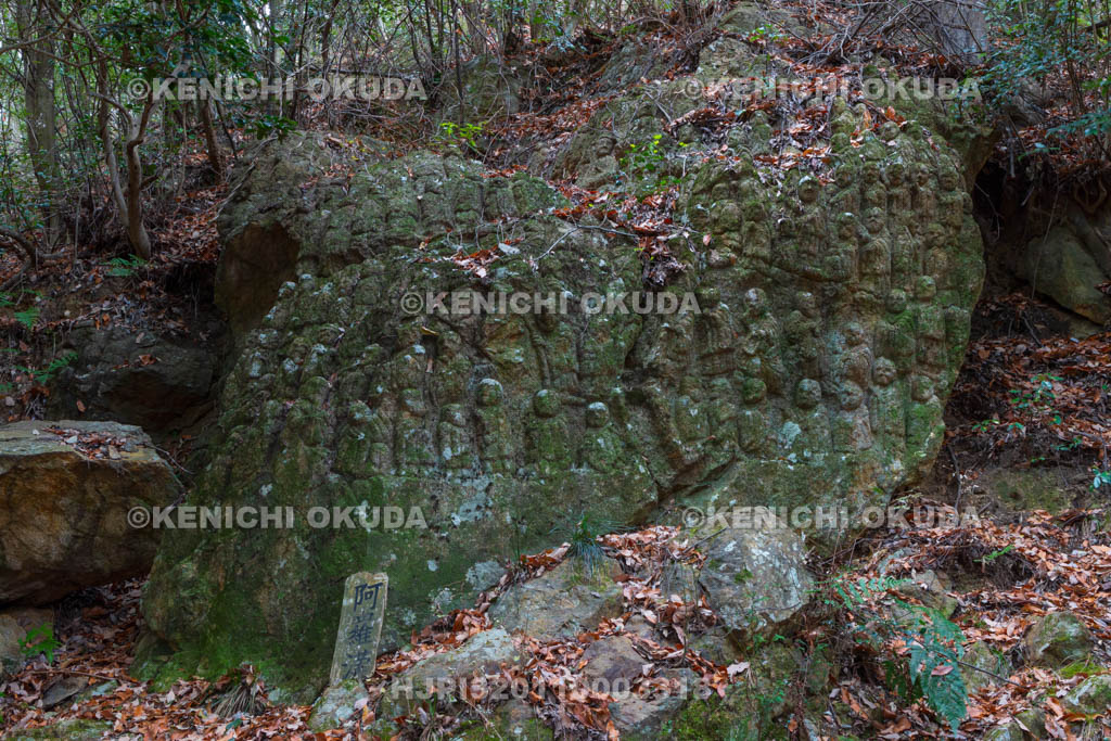 奈良県　壷阪寺（南法華寺）　奥の院　五百羅漢岩