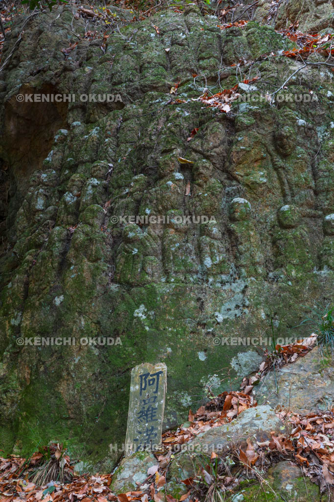 奈良県　壷阪寺（南法華寺）　奥の院　五百羅漢岩