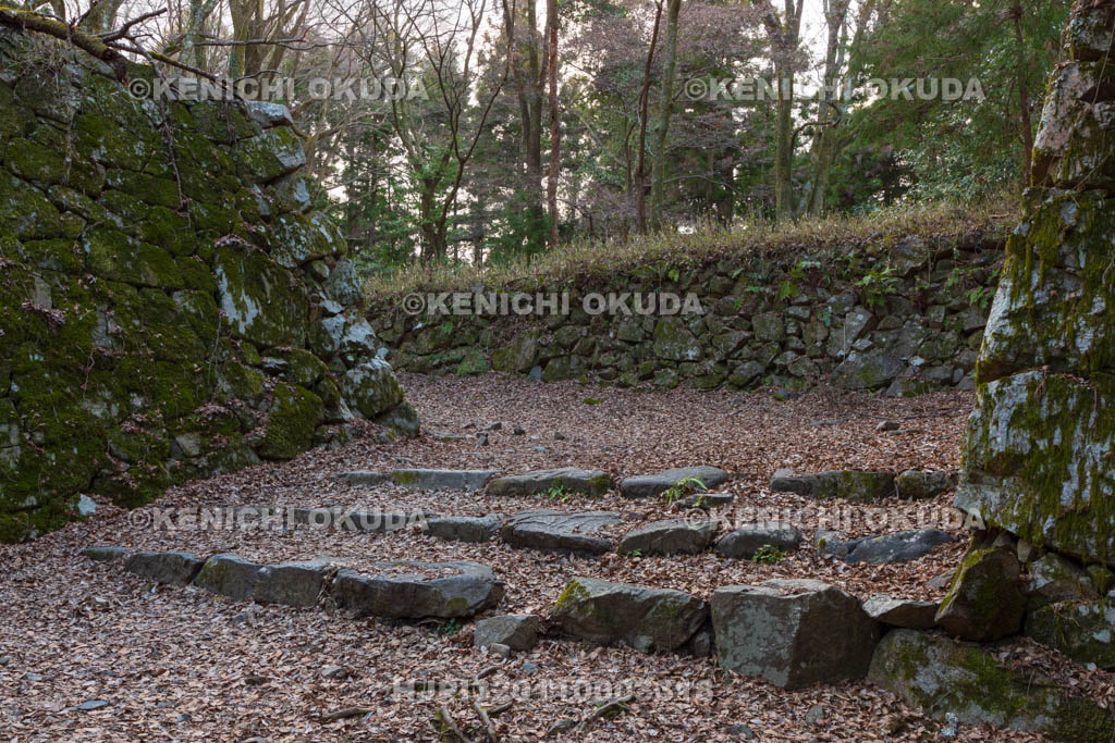 奈良県　高取城　大手門跡